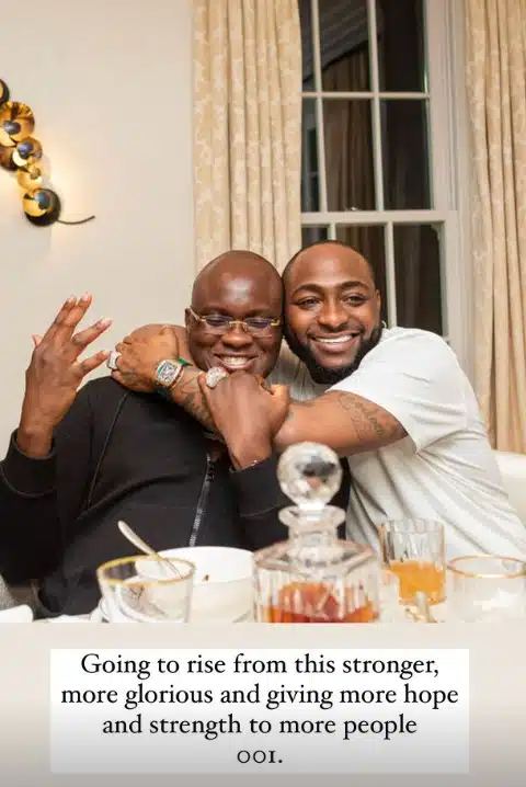 Davido is getting stronger - Pastor assures