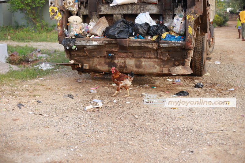 Broken down waste truck inconveniences Haatso residents