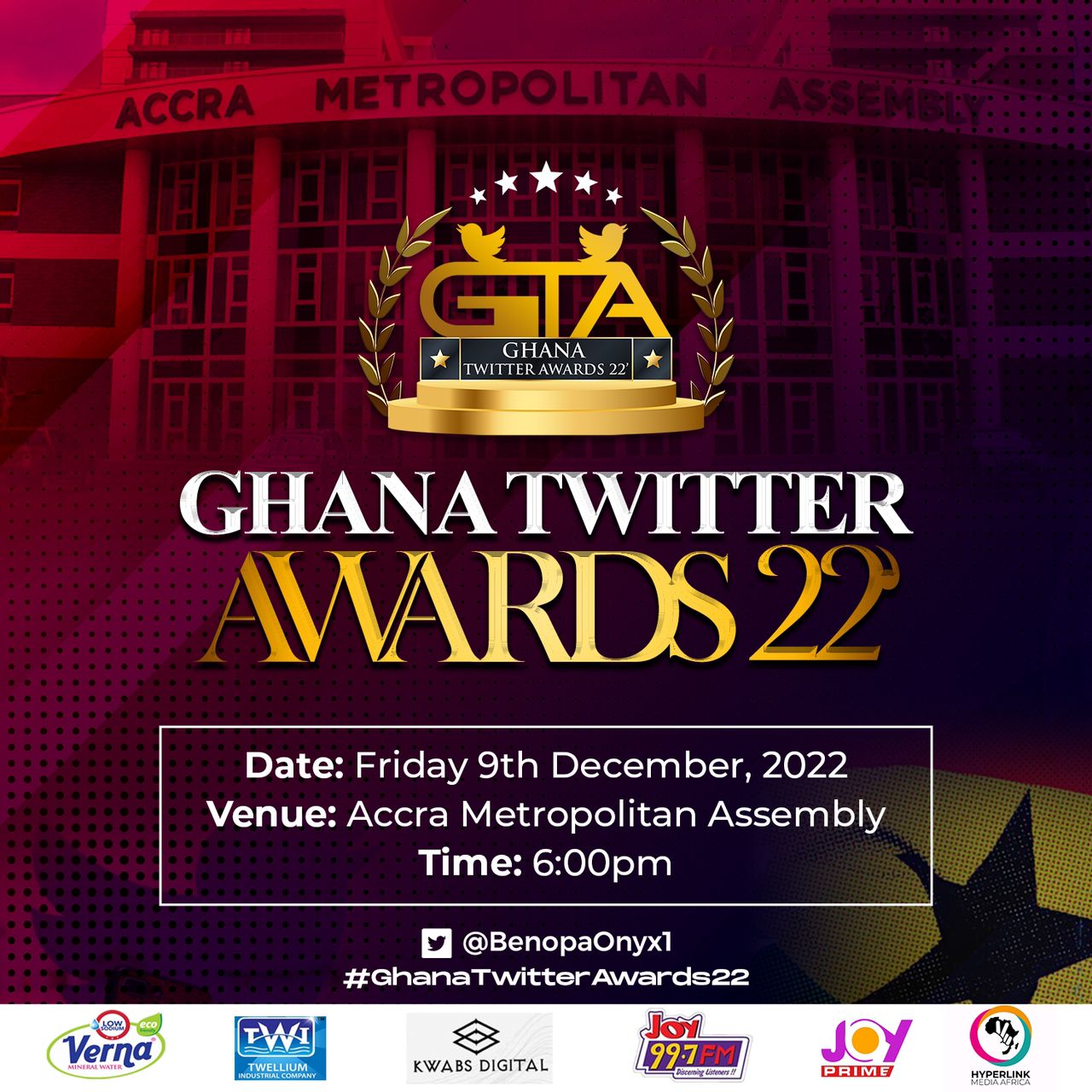 Ghana Twitter Awards slated for December 9, 2022 - MyJoyOnline
