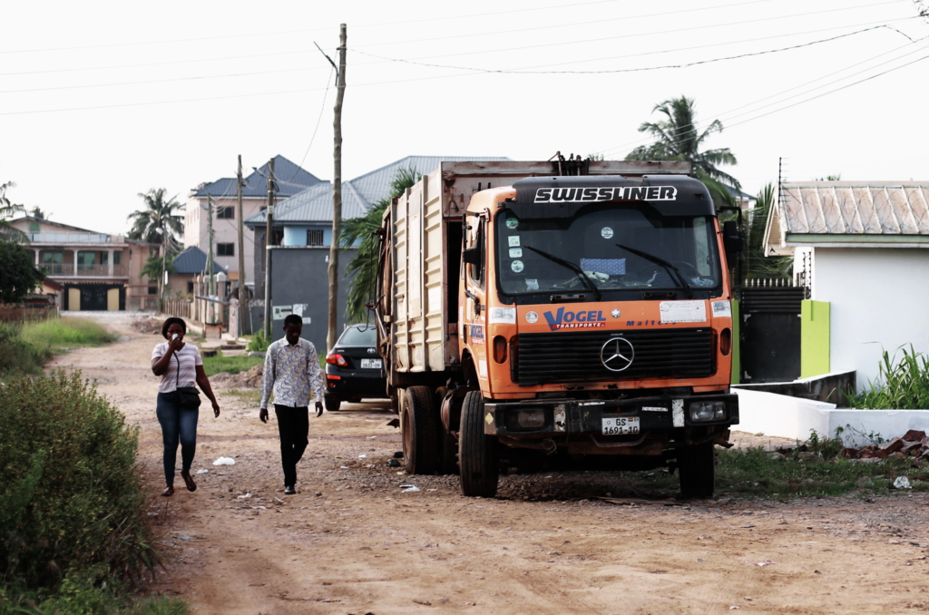 Broken down waste truck inconveniences Haatso residents