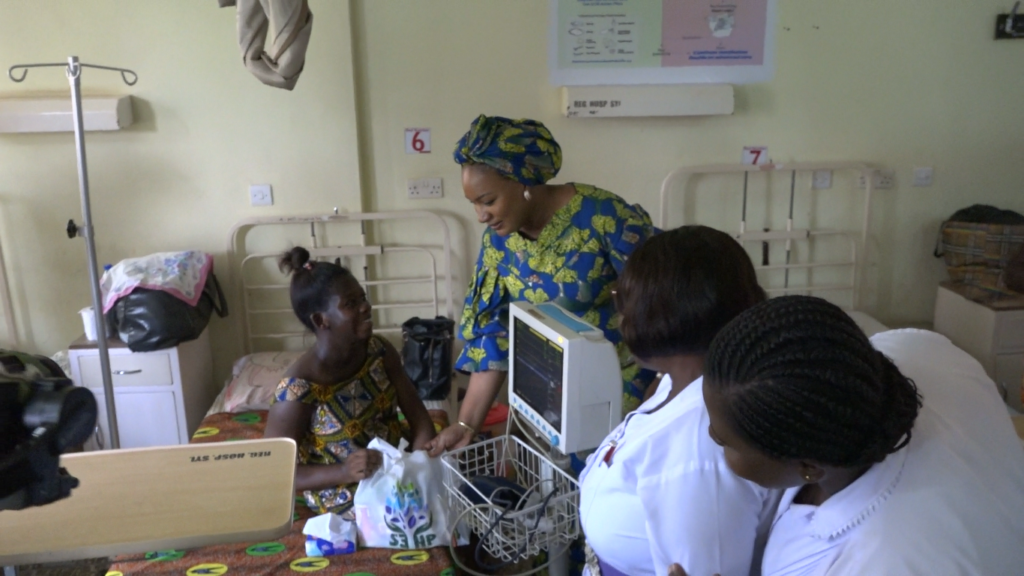 Samira Bawumia donates medical equipment to Bono Regional Hospital