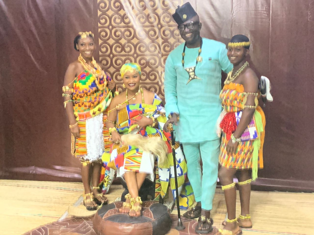 Nana Ama McBrown’s dazzling ‘adowa’ dance in royal regalia at 'Asantewaa' premiere