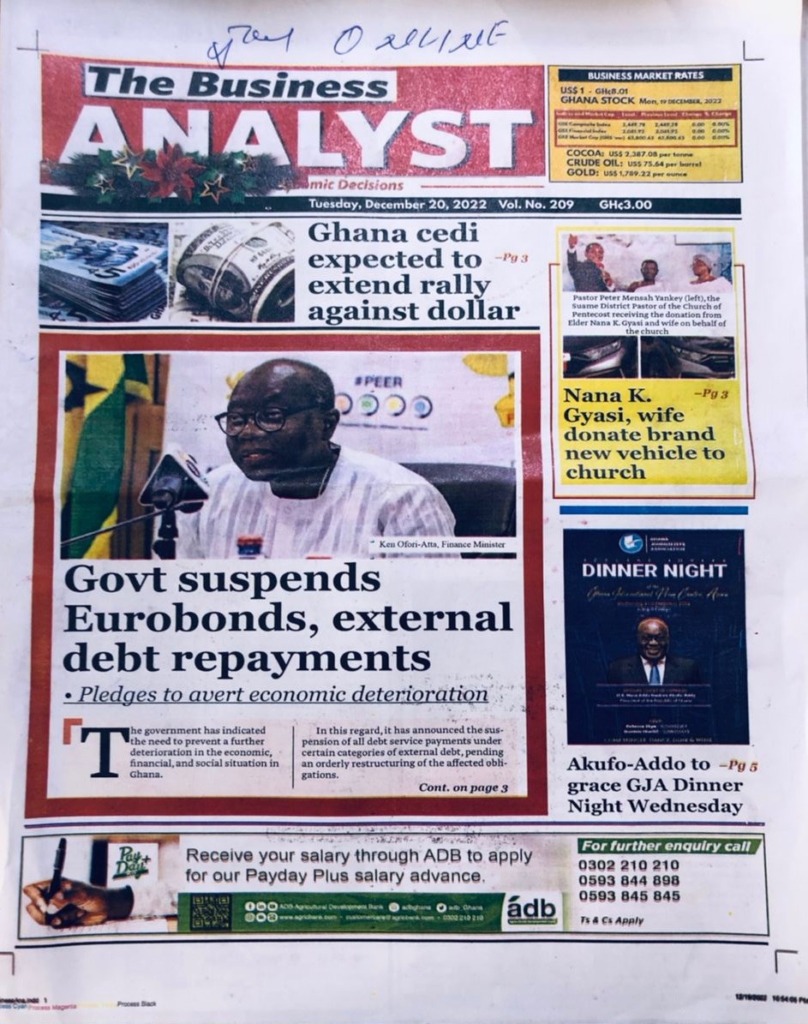Today’s front pages: Tuesday, December 20, 2022 Today’s front pages: Tuesday, December 20, 2022