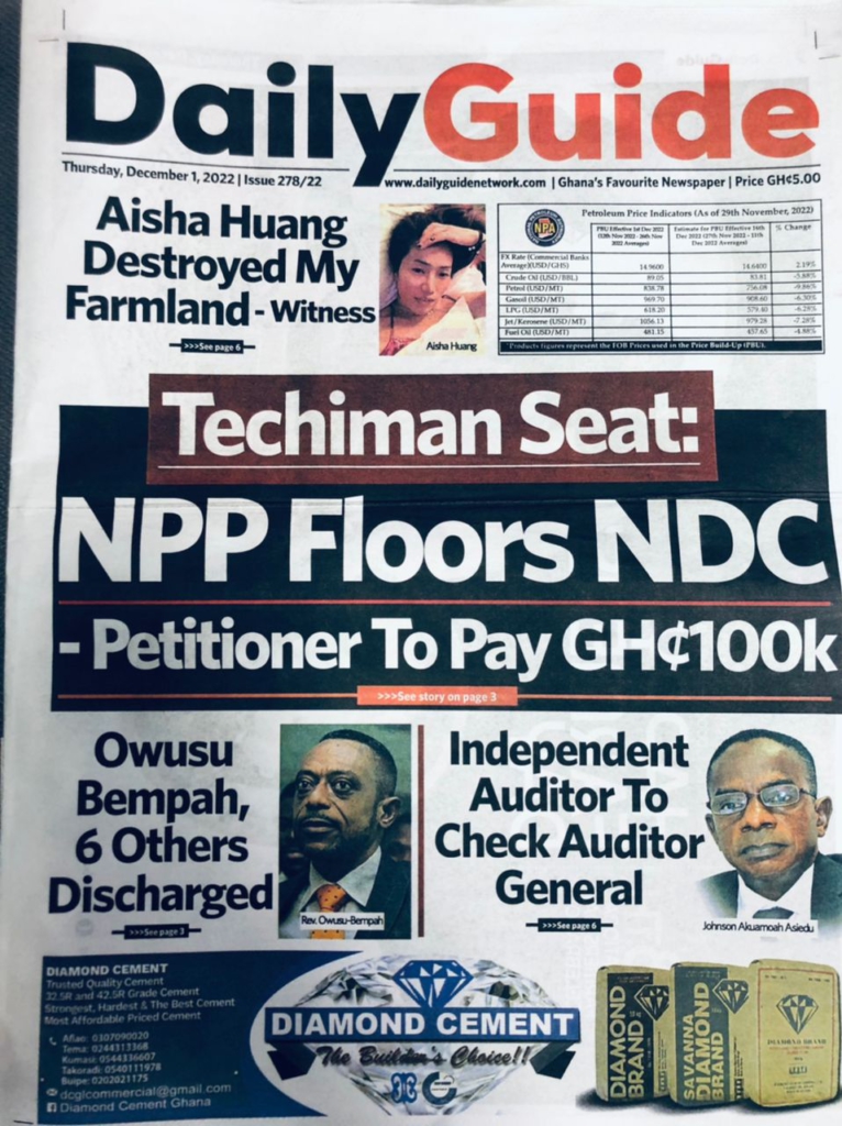 Today’s front pages: Thursday, December 1, 2022 Today’s front pages: Thursday, December 1, 2022