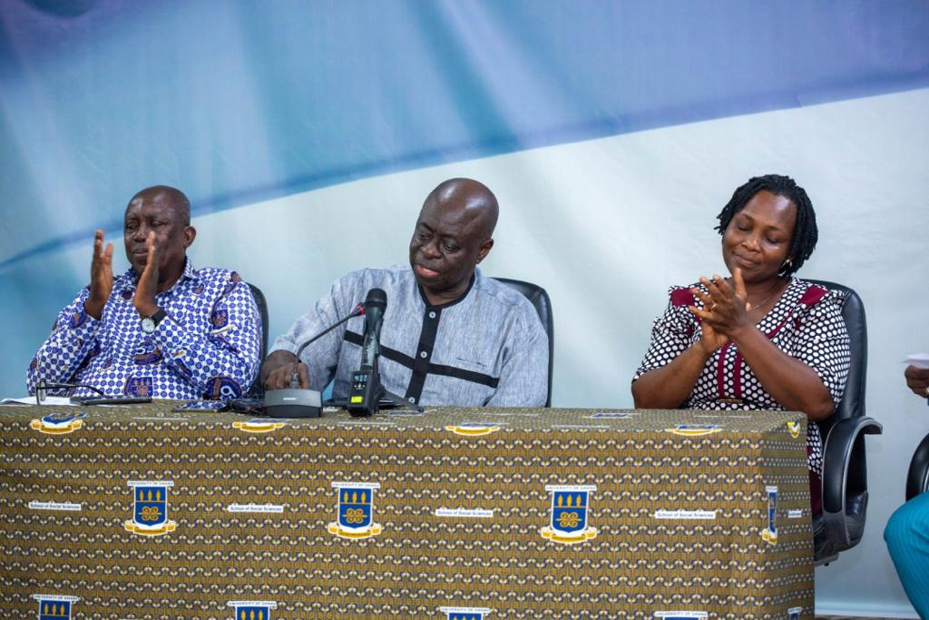 Prof Gyimah-Boadi donates books from his library to UG's Political Science department