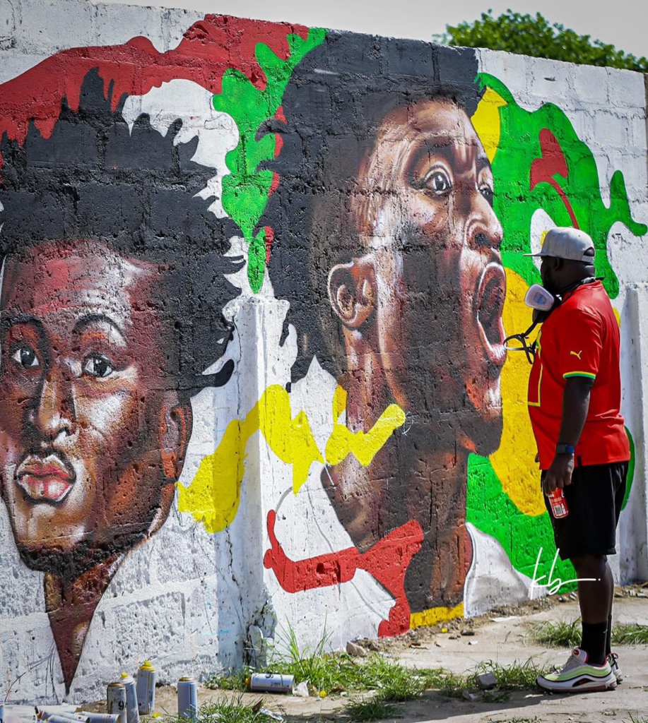 Nima celebrates Mohammed Kudus with a mural