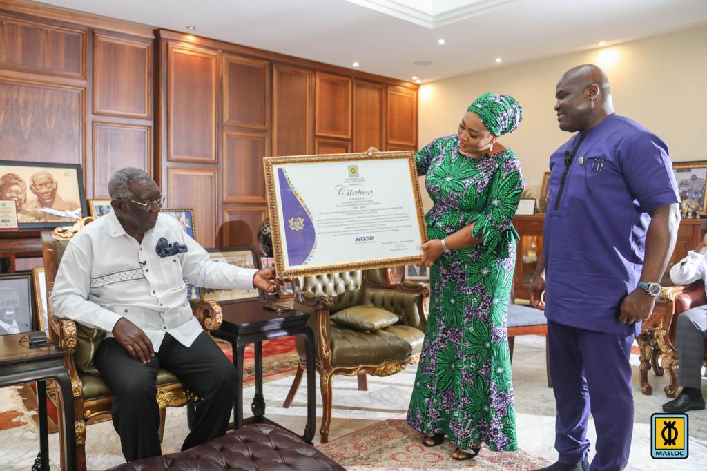 Masloc honours Kufuor on his birthday in commemoration of its 16th anniversary