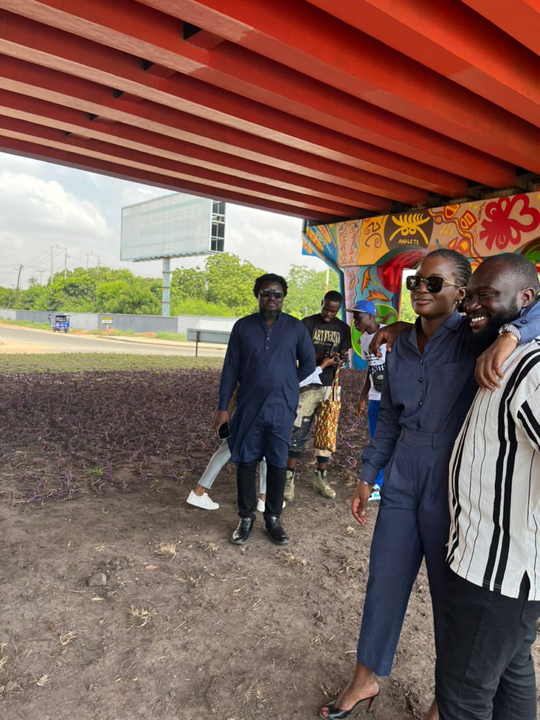 Beautifying Accra: Burma camp-Giffard overhead given a facelift as part of 'Arts for All' project