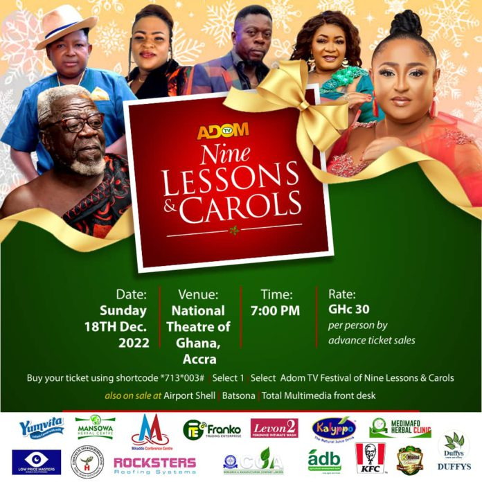 ‘Yesu Mpe Dede’: Adom TV rolls out hilarious stage play for Nine Lessons and Carols on Dec 18