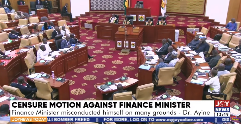 Livestream: Parliament to determine Ken Ofori-Atta’s fate