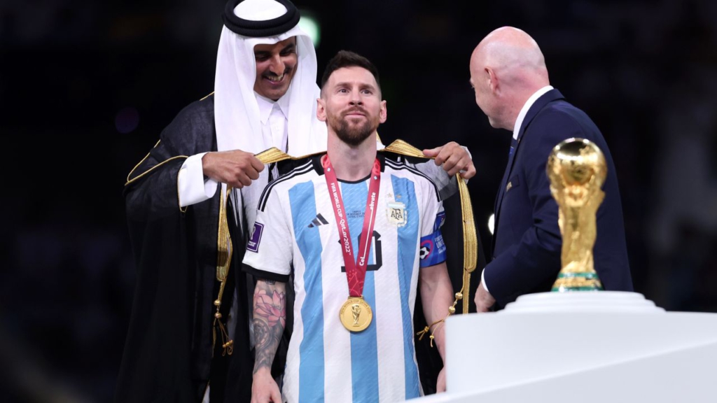 Reaction to Lionel Messi wearing a bisht while lifting the World Cup trophy shows cultural fault lines of Qatar 2022