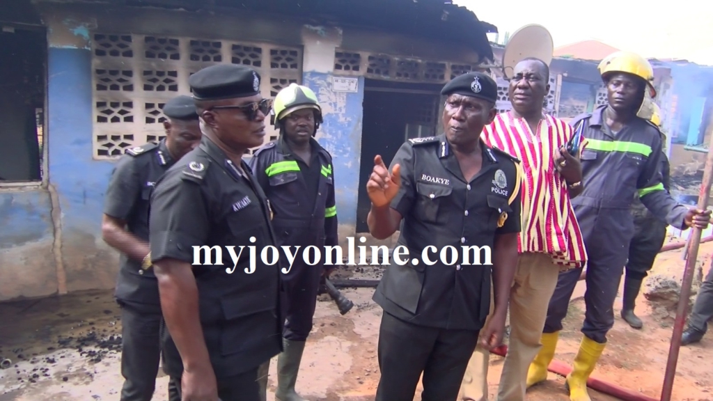 Gang burns down six-bedroom house in reprisal attack at Krofrom DCOP Afful Boakye Yiadom Krofrom www.myjoyonline.com