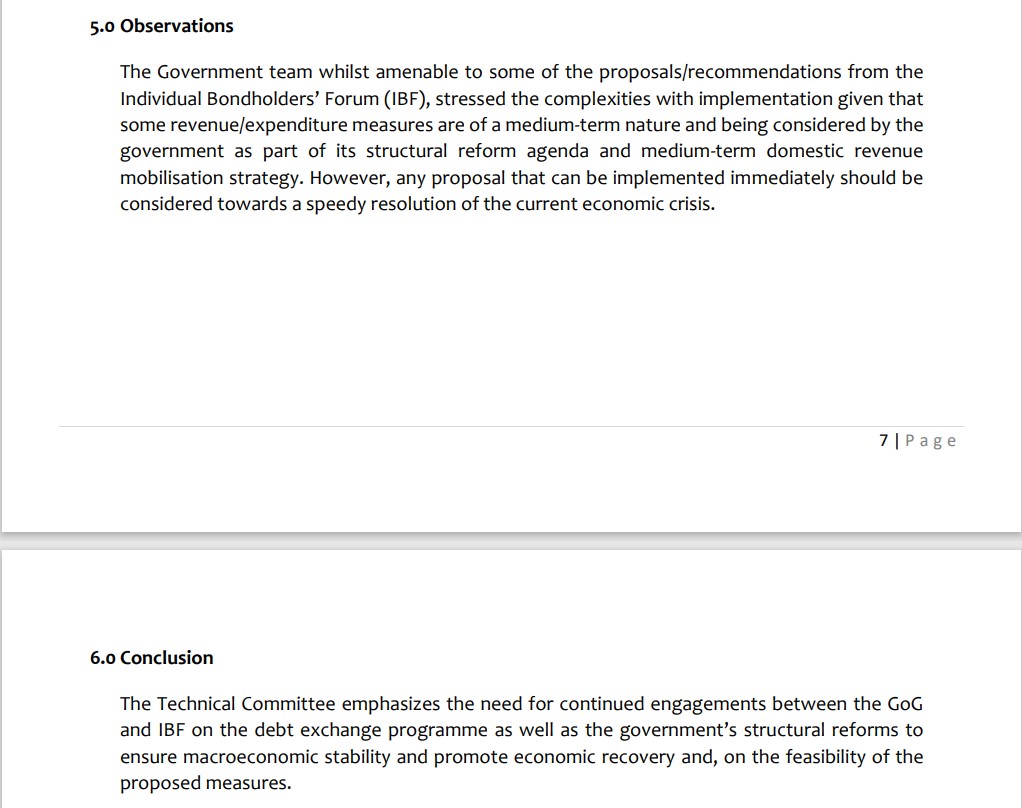 Full Report: Technical Committee on exclusion of individual bondholders from Debt Exchange Programme