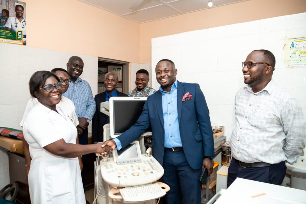 Swiss nationals donate ultrasound machine to Ayikuma CHPS compound