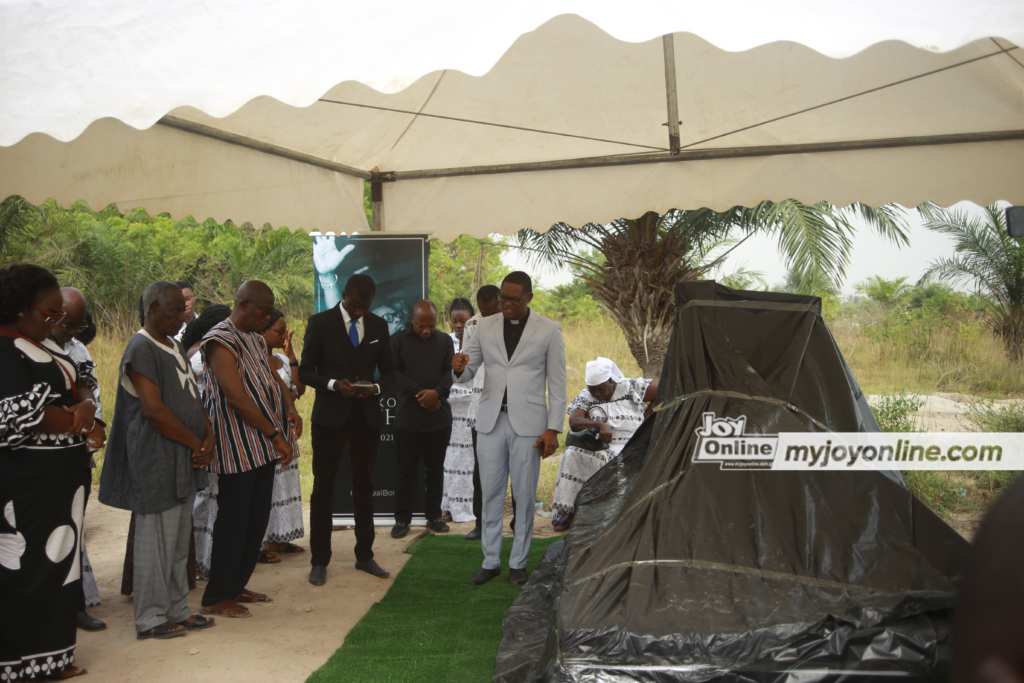 Tomb of late GM of Joy Brands Elvis Kwashie unveiled a year after passing