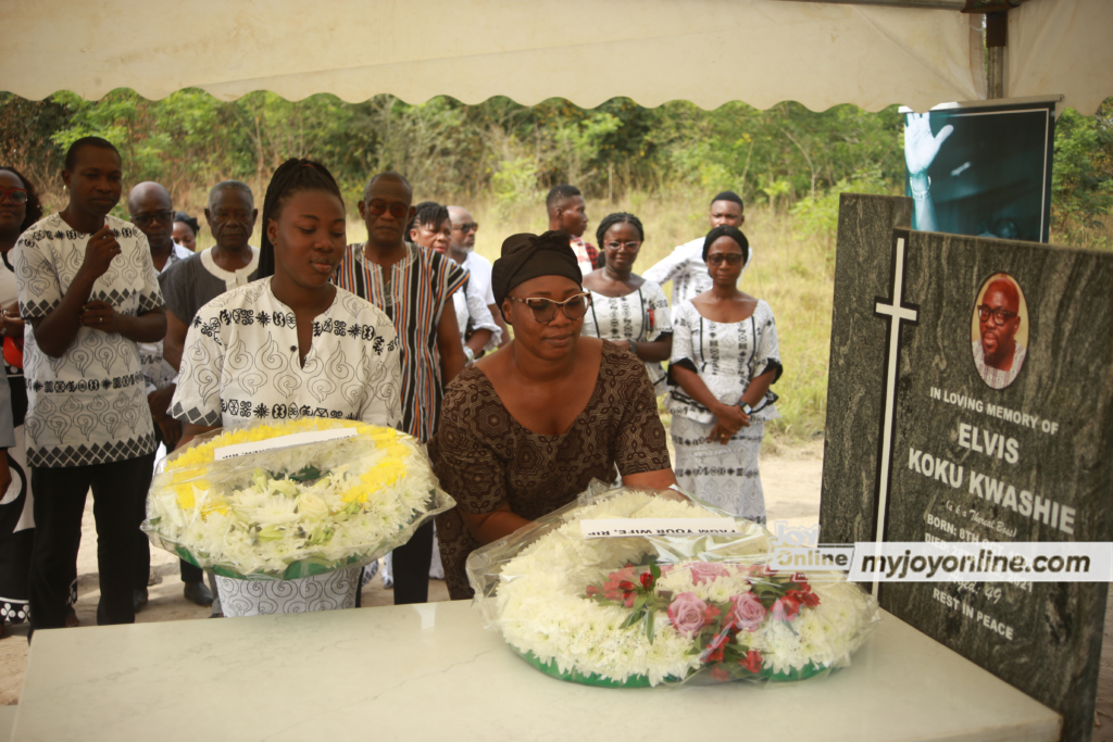 Tomb of late GM of Joy Brands Elvis Kwashie unveiled a year after passing