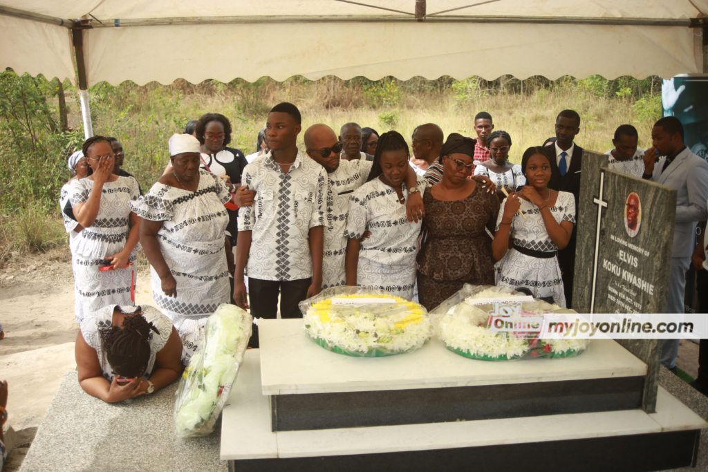 Tomb of late GM of Joy Brands Elvis Kwashie unveiled a year after passing