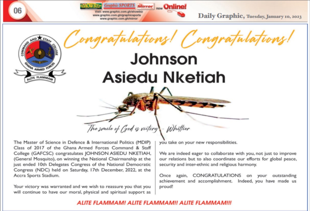 Funny, see what General Mosquito’s friends did to him Funny, see what General Mosquito’s friends did to him
