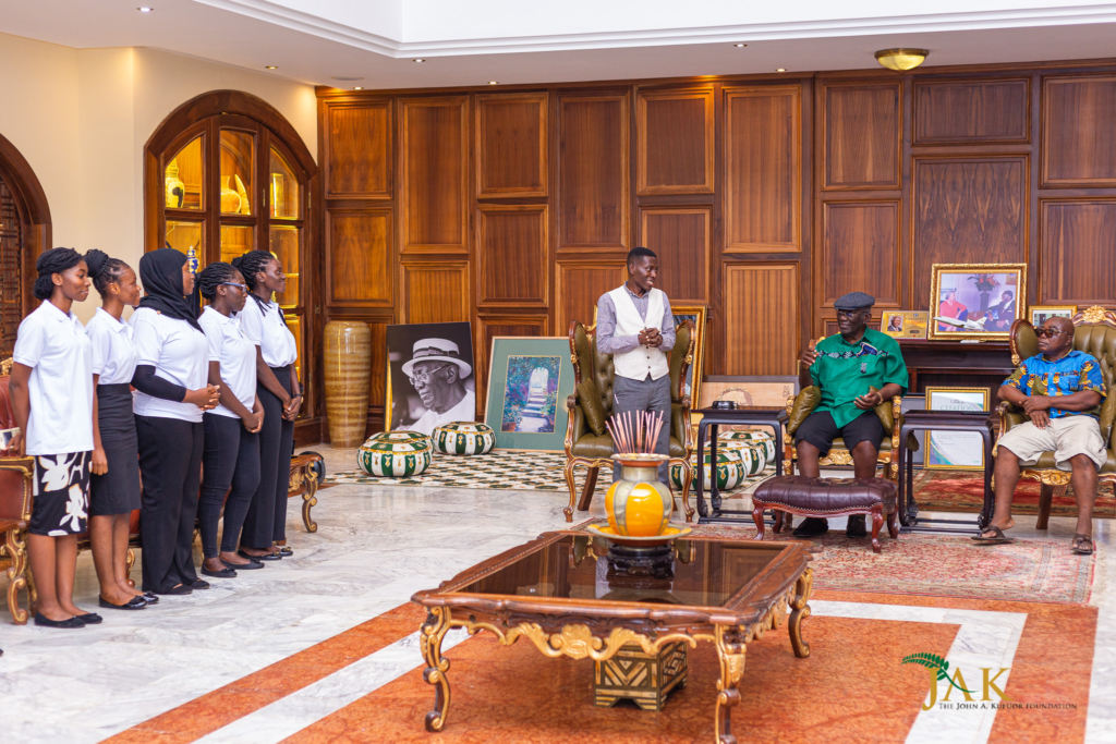 New Kufuor Scholars pay a courtesy call on former President