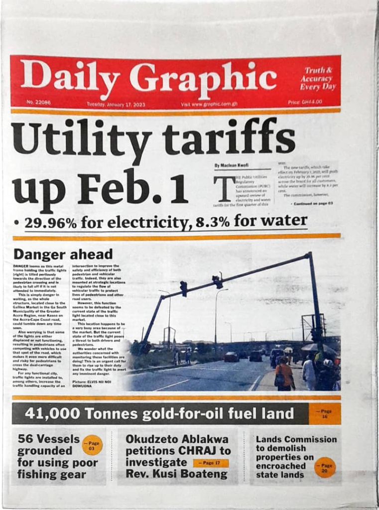 Today’s front pages: Tuesday, January 17, 2023
