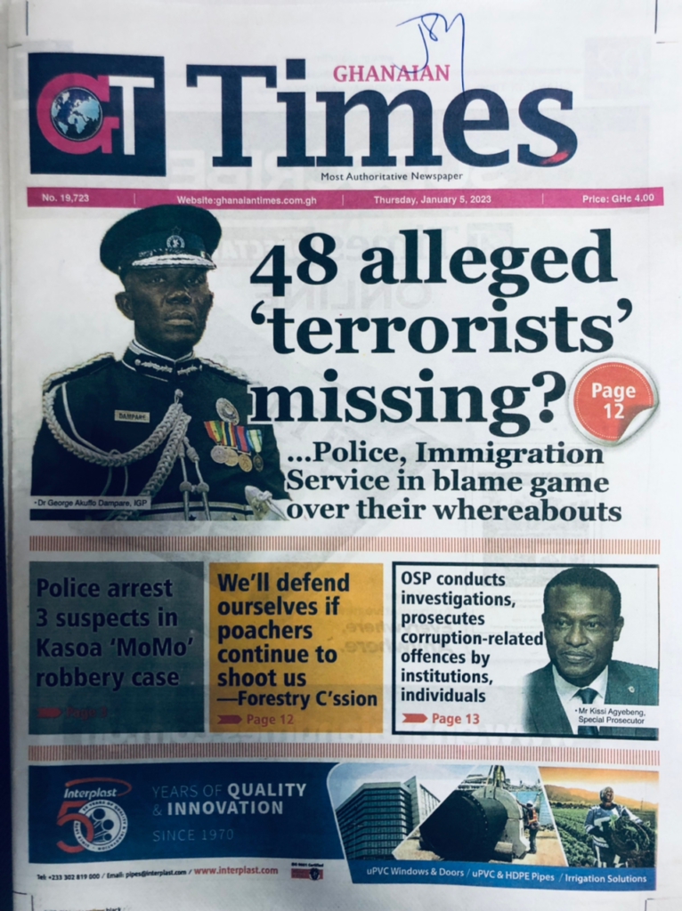 Today's front pages: Thursday, January 5, 2023 Today's front pages: Thursday, January 5, 2023