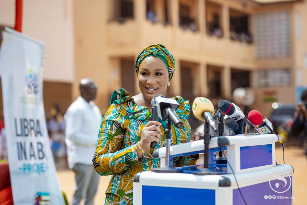 Samira Bawumia donates over 200,000 books to 64 schools