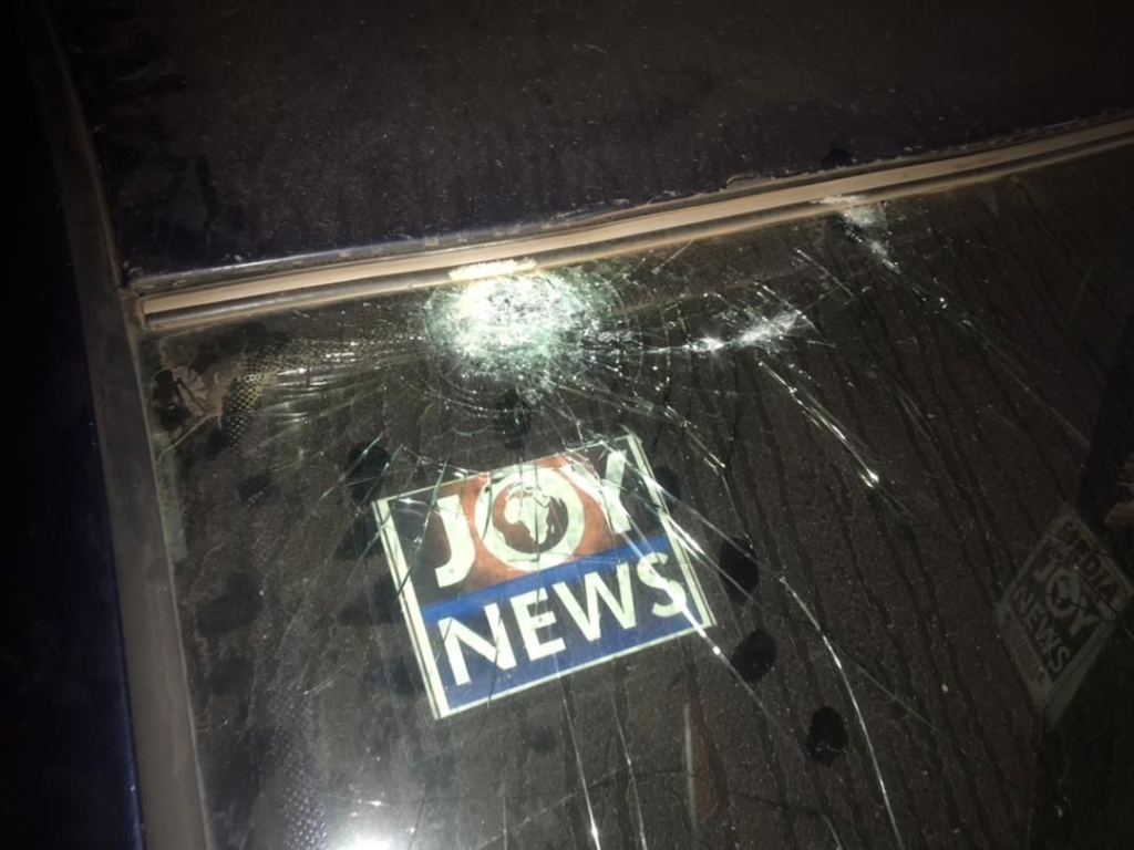 JoyNews’ Bono East Regional Correspondent attacked by thugs, vehicle vandalized