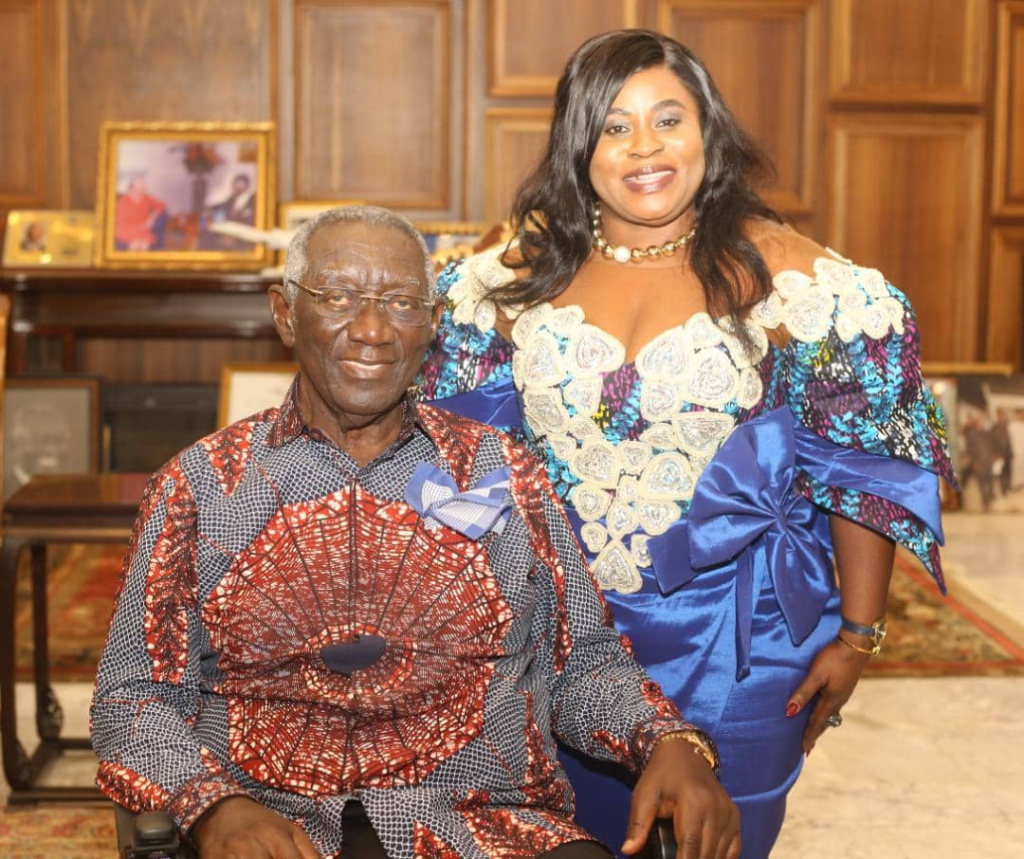 Photos: African Most Beautiful USA CEO and 2022 winners pay courtesy call on Kufuor