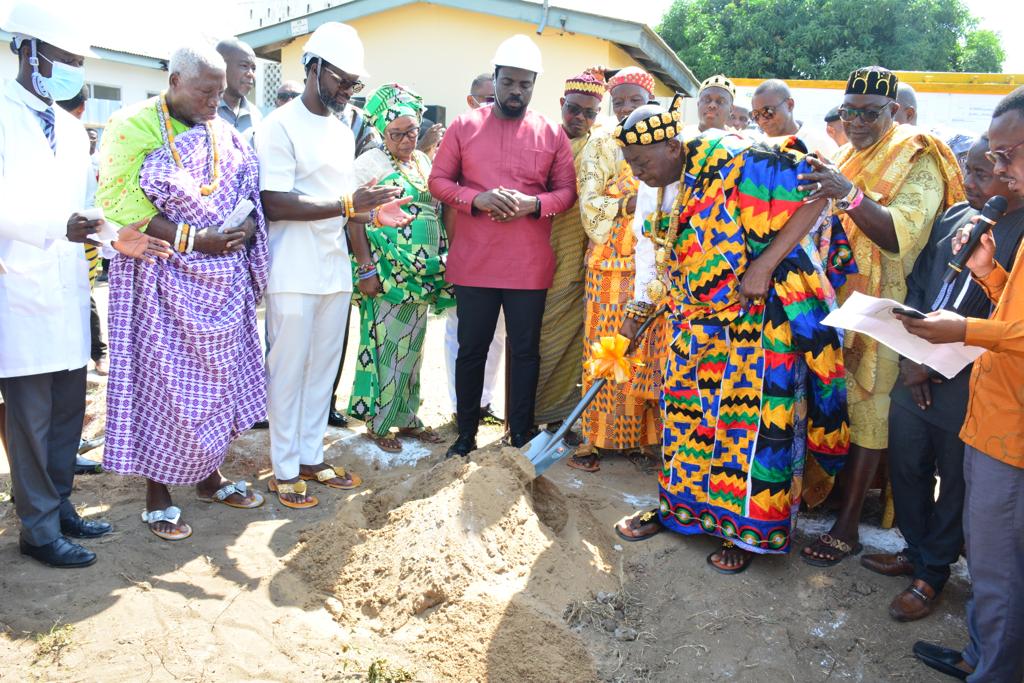 MTN Ghana Foundation cuts sod for construction of multipurpose maternity block for Keta Municipal Hospital