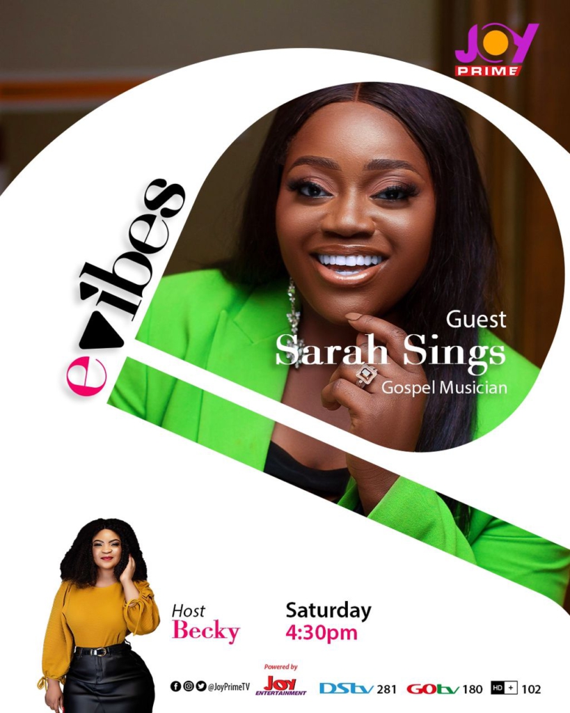 E Vibes to host gospel musician Sarah Sings on her journey