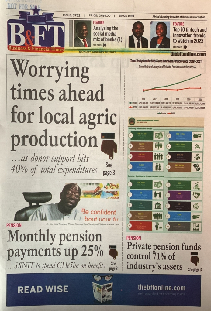 Today's front pages: Monday, January 16, 2023 Today's front pages: Monday, January 16, 2023