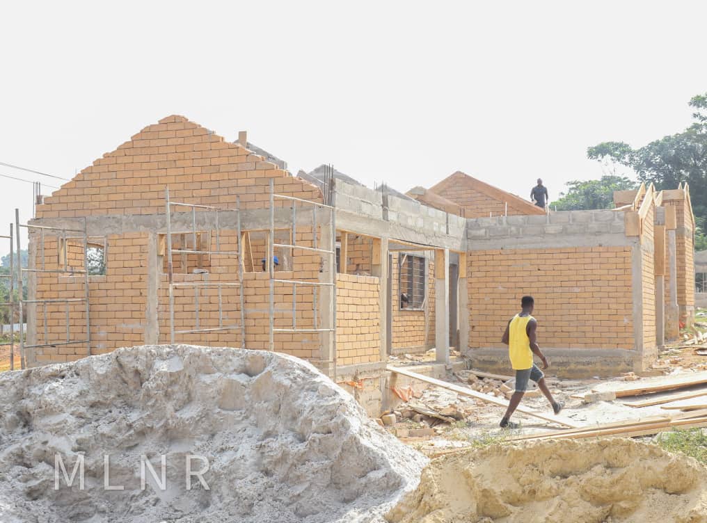 Appiatse Reconstruction: All 124 housing units under construction - Lands Ministry Appiatse Reconstruction: All 124 housing units under construction - Lands Ministry