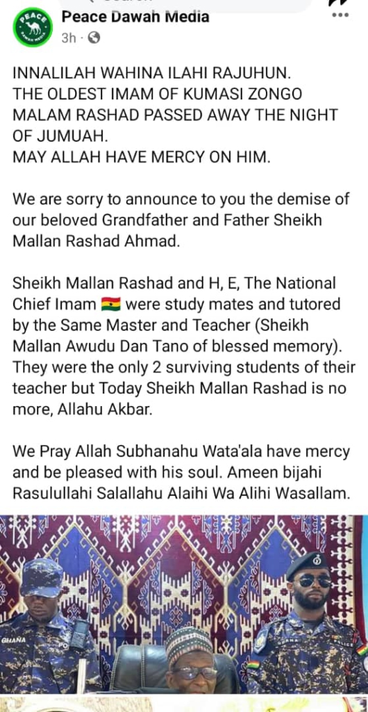 Influential Islamic Scholar Sheikh Rashaad dies at 96 Influential Islamic Scholar Sheikh Rashaad dies at 96