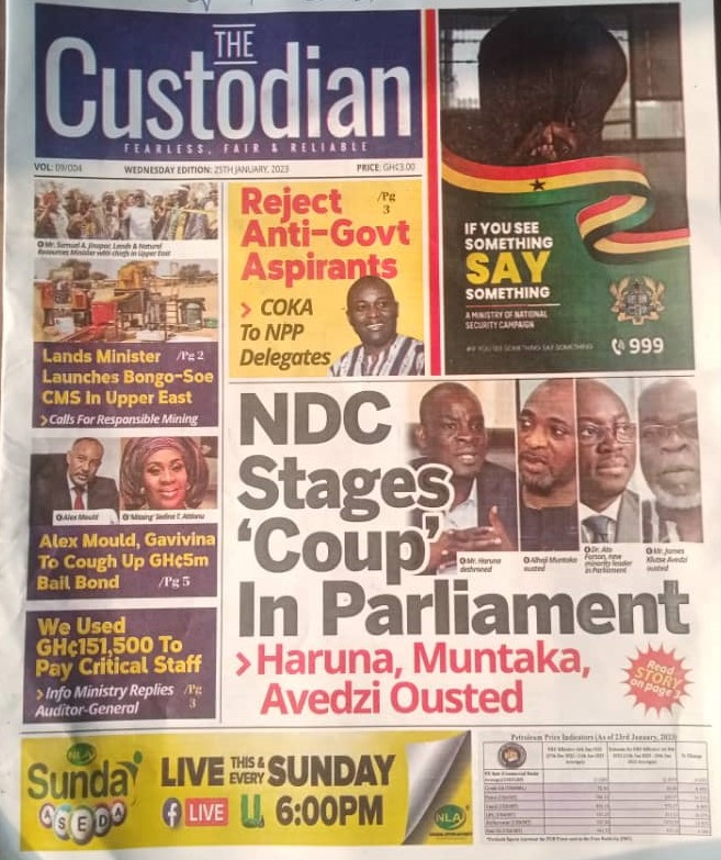 Today’s front pages: Wednesday, January 25, 2023