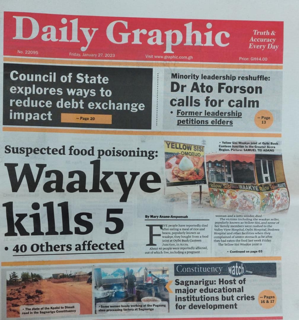 Today's front pages: Friday, January 27, 2023 Today's front pages: Friday, January 27, 2023