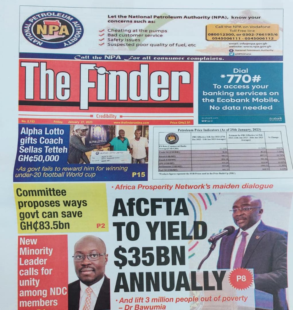 Today's front pages: Friday, January 27, 2023 Today's front pages: Friday, January 27, 2023