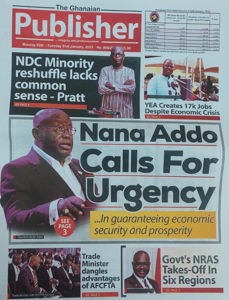 Today's front pages: Monday, January 30, 2023 Today's front pages: Monday, January 30, 2023