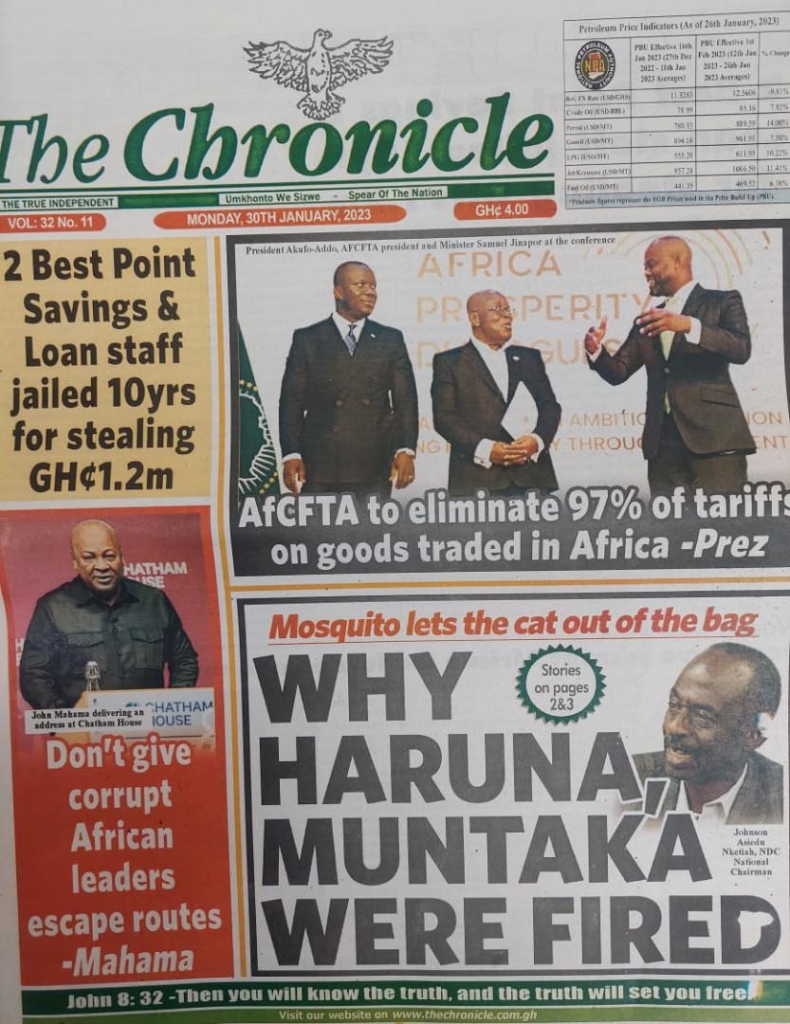Today's front pages: Monday, January 30, 2023 Today's front pages: Monday, January 30, 2023