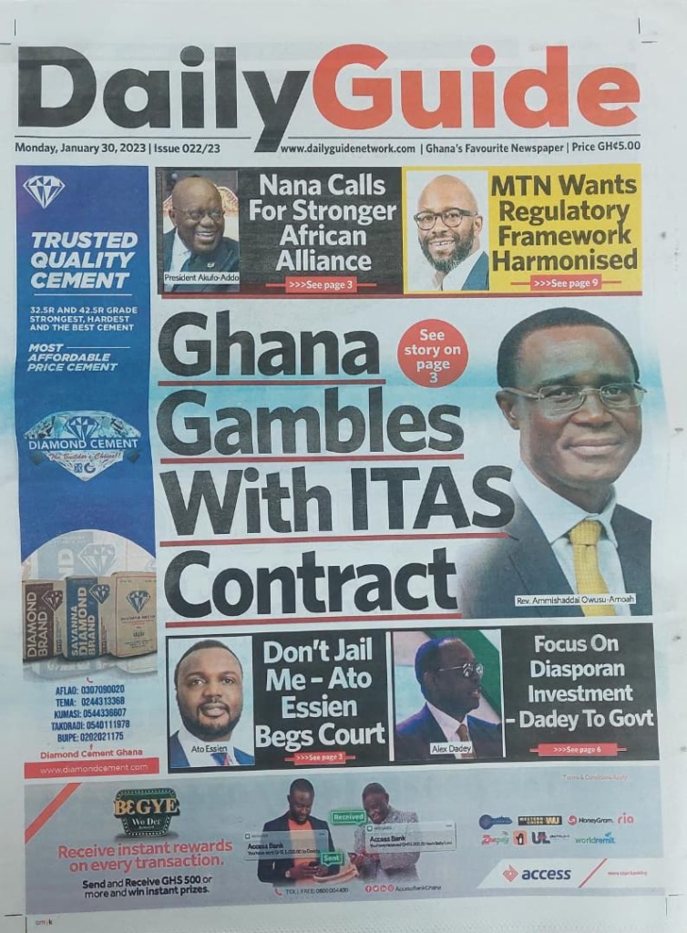 Today's front pages: Monday, January 30, 2023 Today's front pages: Monday, January 30, 2023