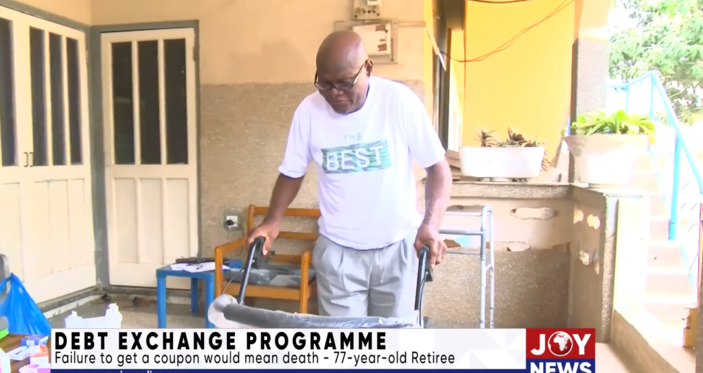 I won't leave bank till I get my bond returns - Sick 77-year-old retiree vows I won't leave bank till I get my bond returns - Sick 77-year-old retiree vows