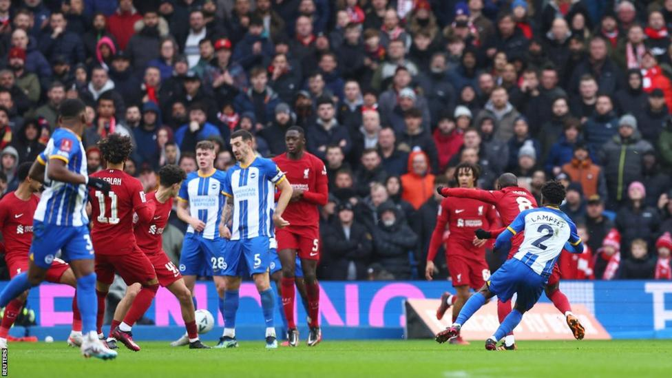Brighton knock holders Liverpool out of FA Cup