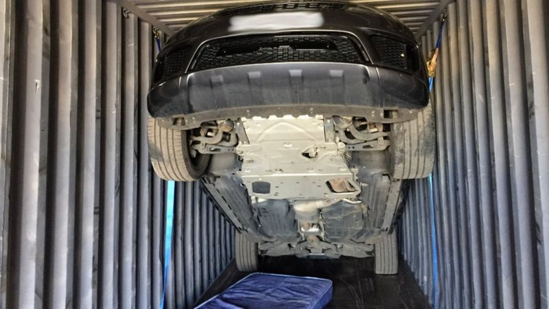 Couple's £100k stolen car found en route to Africa