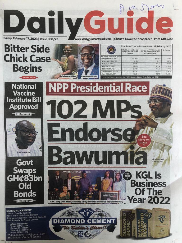 Today’s front pages: Friday, February 17, 2023 Today’s front pages: Friday, February 17, 2023