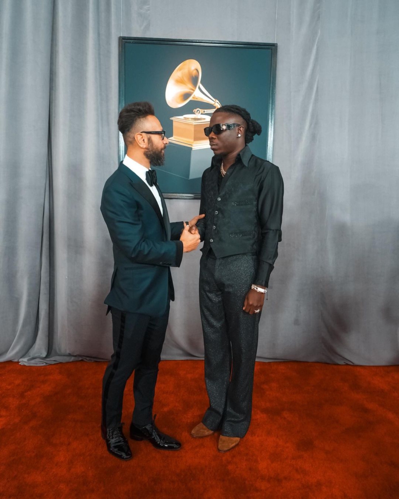 Stonebwoy shares pictures of red carpet moments at 2023 Grammys