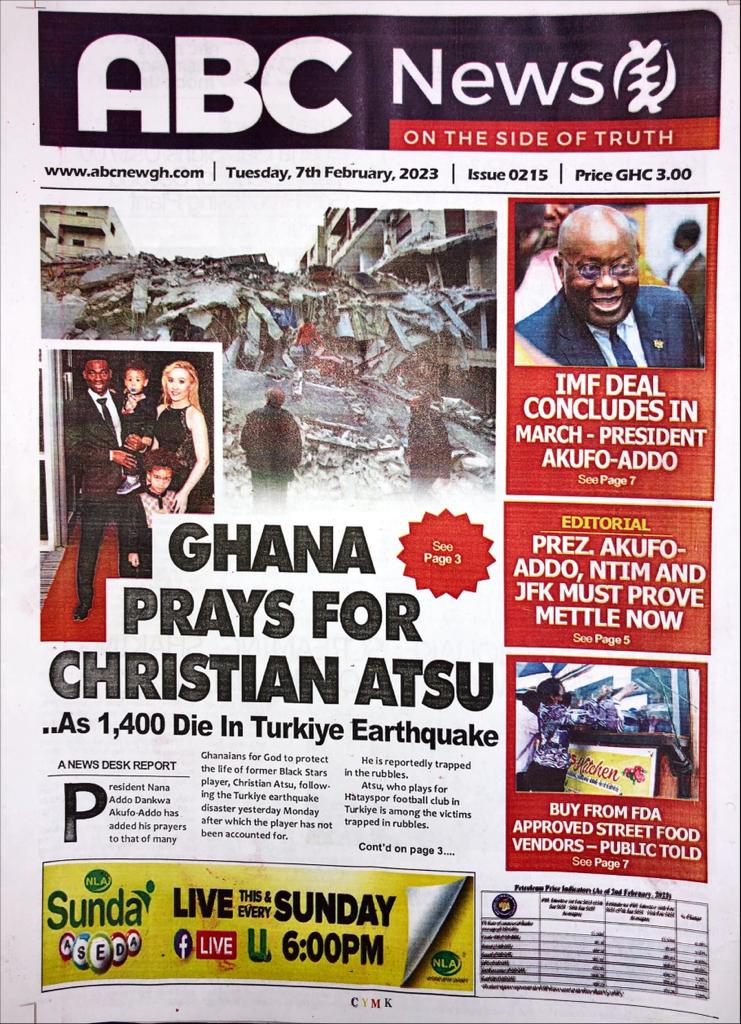 Today’s front pages: Tuesday, February 7, 2023 Today’s front pages: Tuesday, February 7, 2023
