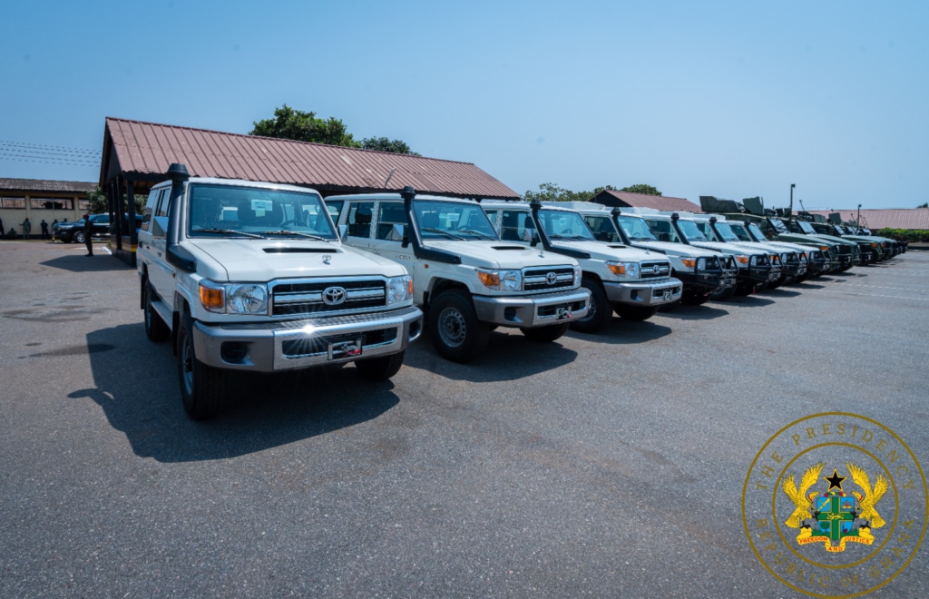 Akufo-Addo presents 175 vehicles, communication equipment to Armed Forces