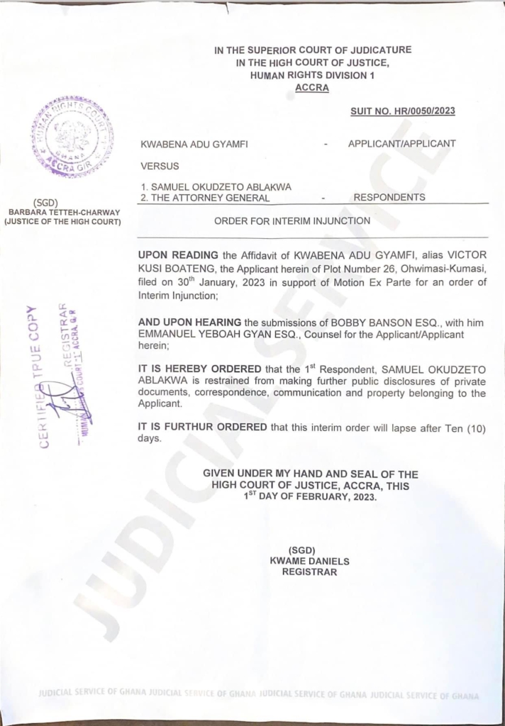 I’ve instructed my lawyers to act on Rev Kusi Boateng’s injunction against me - Ablakwa I’ve instructed my lawyers to act on Rev Kusi Boateng’s injunction against me - Ablakwa