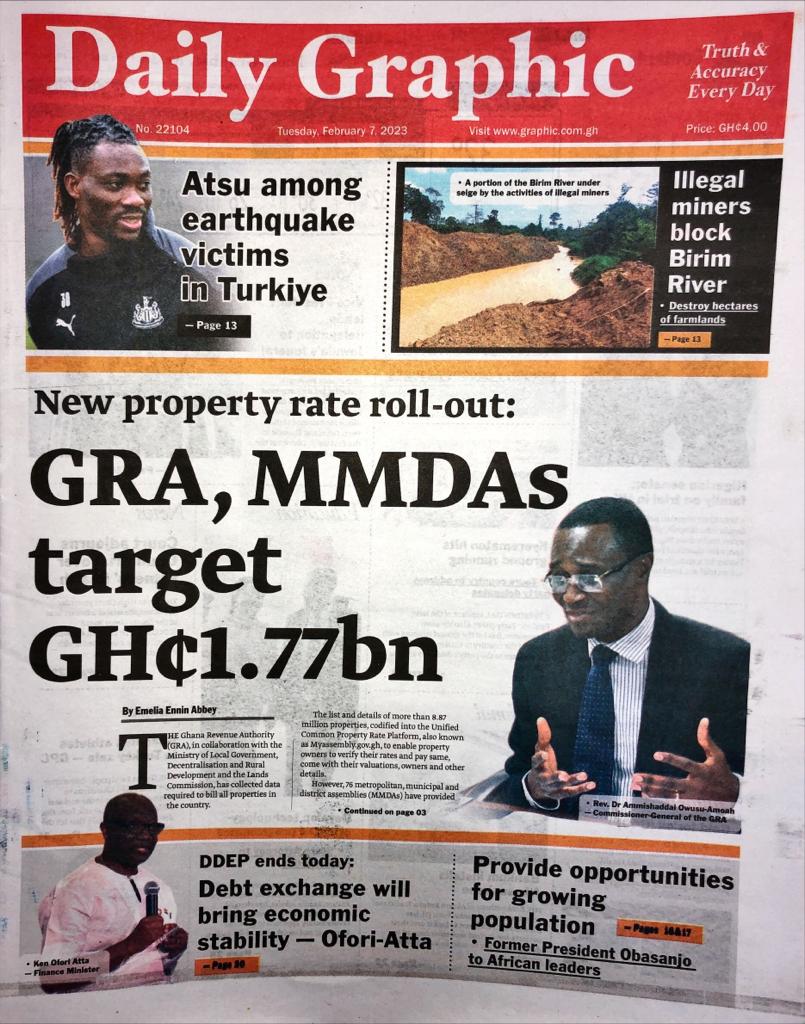 Today’s front pages: Tuesday, February 7, 2023 Today’s front pages: Tuesday, February 7, 2023