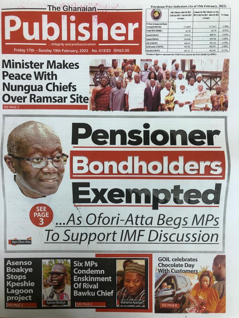Today’s front pages: Friday, February 17, 2023