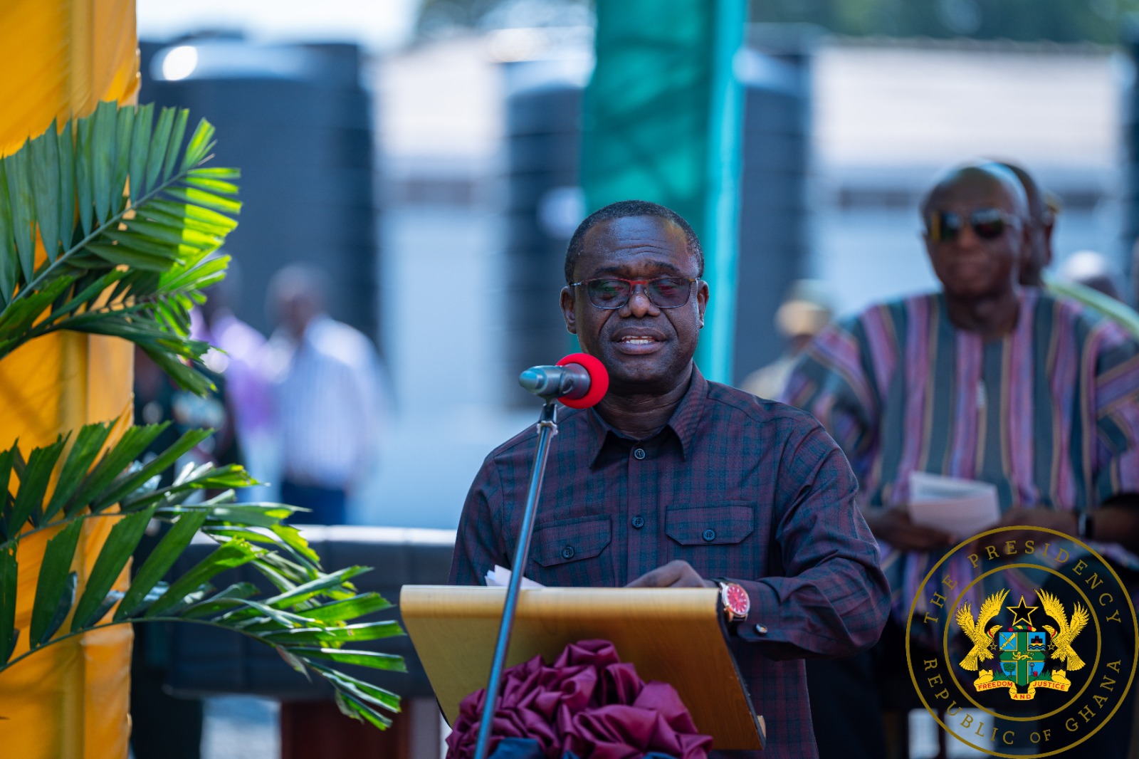 Jospong at Siaw Agyepong Ward commissioning